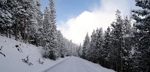 Montana snow highway