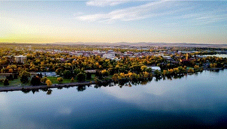 Great Falls and Missouri River Montana.