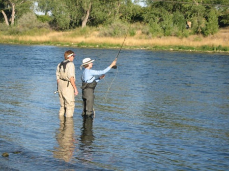 Fly-fishing lesson