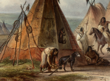 Karl Bodmer dog with travois