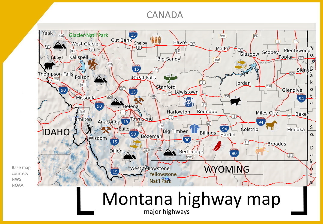 Map Montana