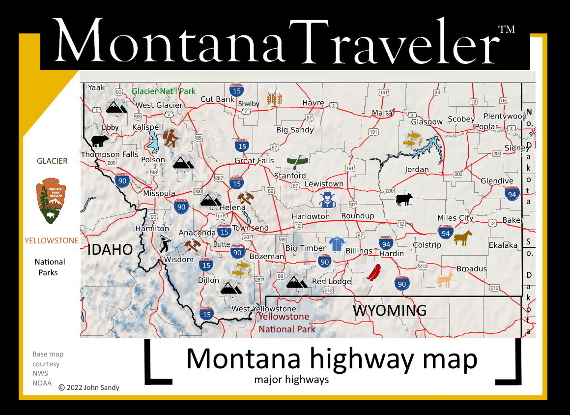 travel montana map